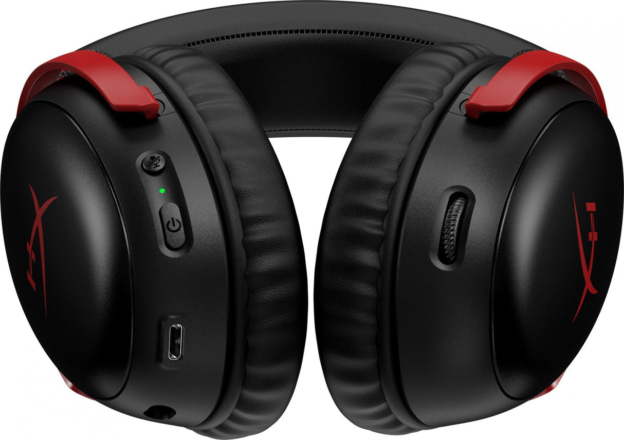 HyperX Cloud III Trådlöst Headset Svart Röd