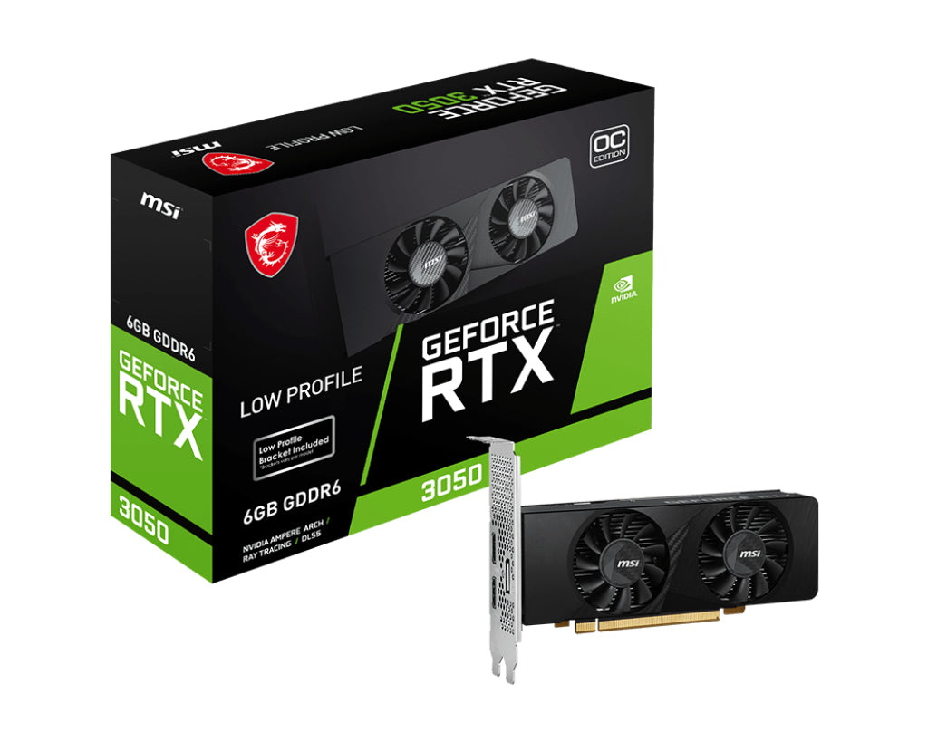 MSI GeForce RTX 3050 LP 6G OC 6GB