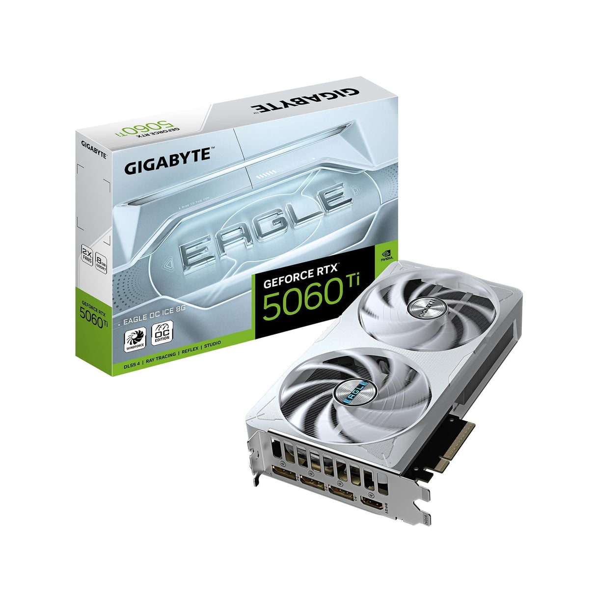 GK Gigabyte GeForce RTX 5060 Ti EAGLE OC ICE 8GB