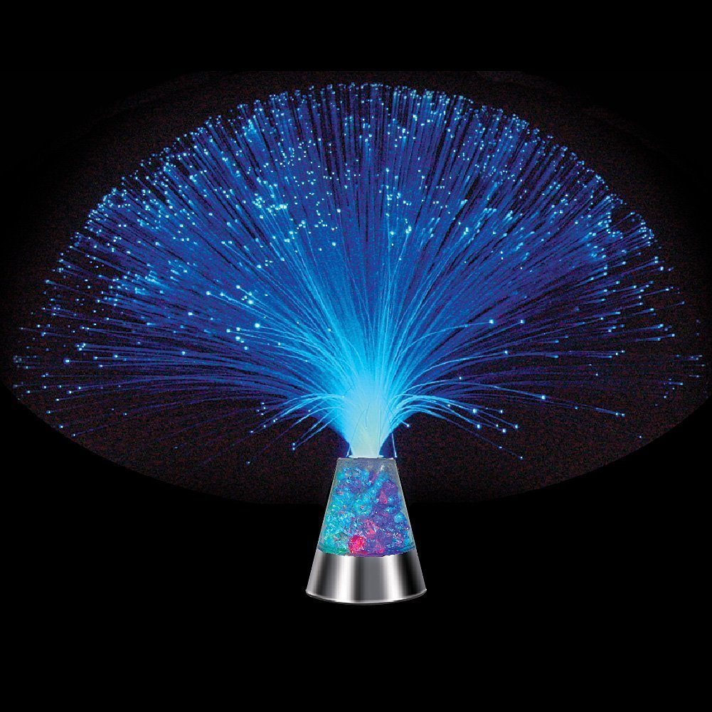 LIGHT-UP Farverige Isflage Fiber Lampe