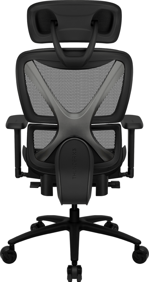 ThunderX3 YTC Mesh Black - Sync5, 125 Kg Max, 2d Armstöd, Klass 4 Gaslyft