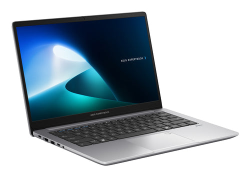ASUS ExpertBook P1 P1403CVA-S62135X – set skråt forfra; tastaturlayout illustrativt