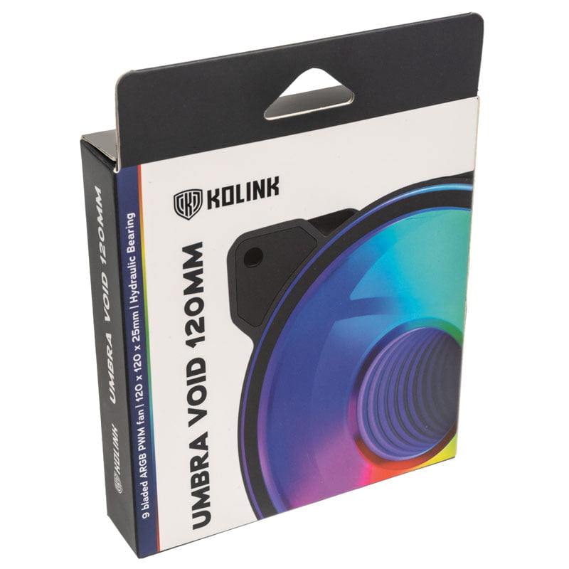 Kolink Umbra Void HDB ARGB LED PWM Fodral Fläkt-120mm
