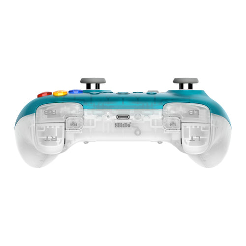 8BitDo Ultimate 2 Wireless 2.4G – Controller – Clear Blue – controller set fra toppen