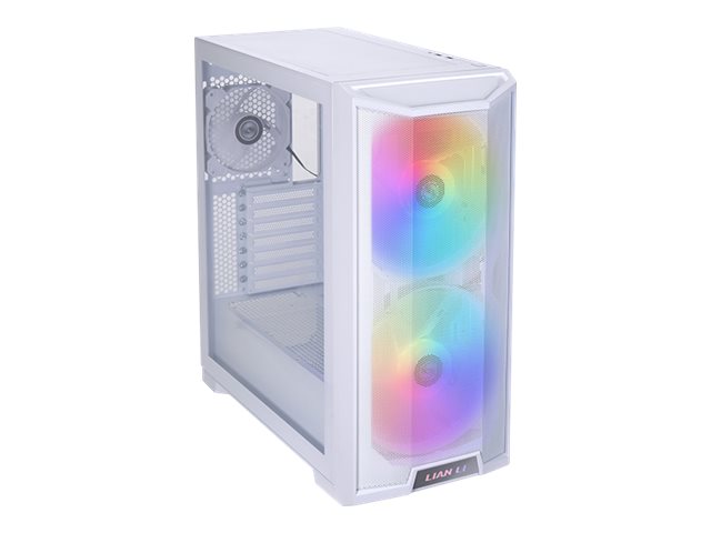 Lian Li LANCOOL 215 Midi-tower ARGB - Härdat Glas - Vit