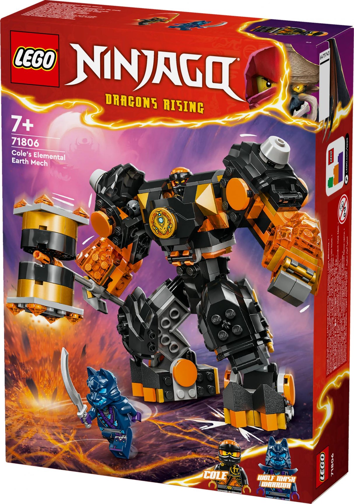 LEGO 71806 Ninjago Cole's Earth Mech LEGO