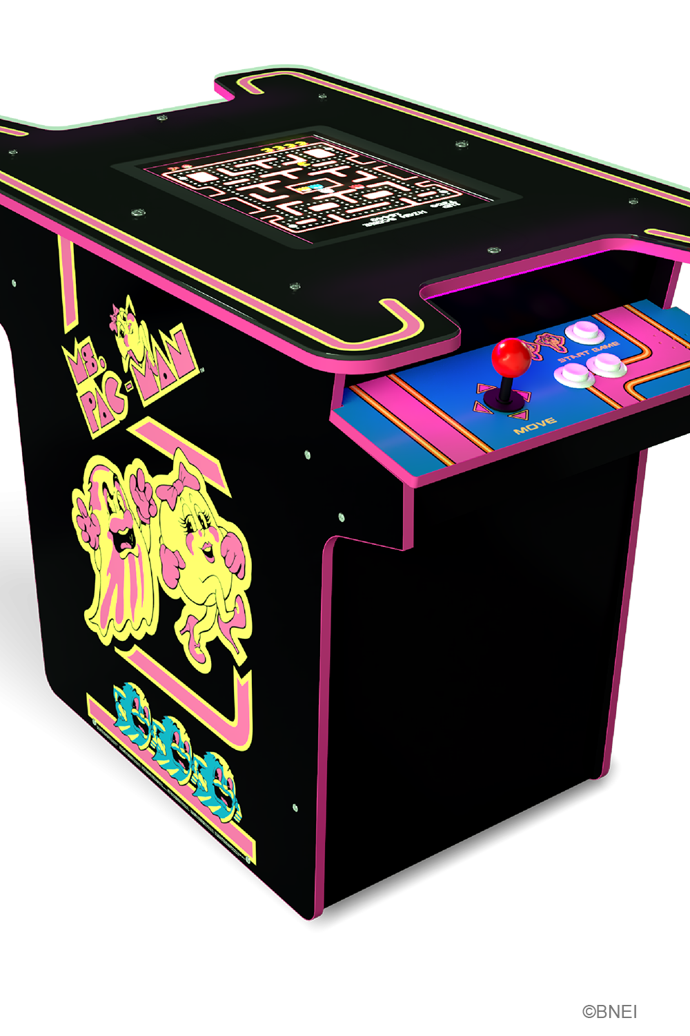 ARCADE 1 UP MS. PAC-MAN HEAD-TO-HEAD-BORD