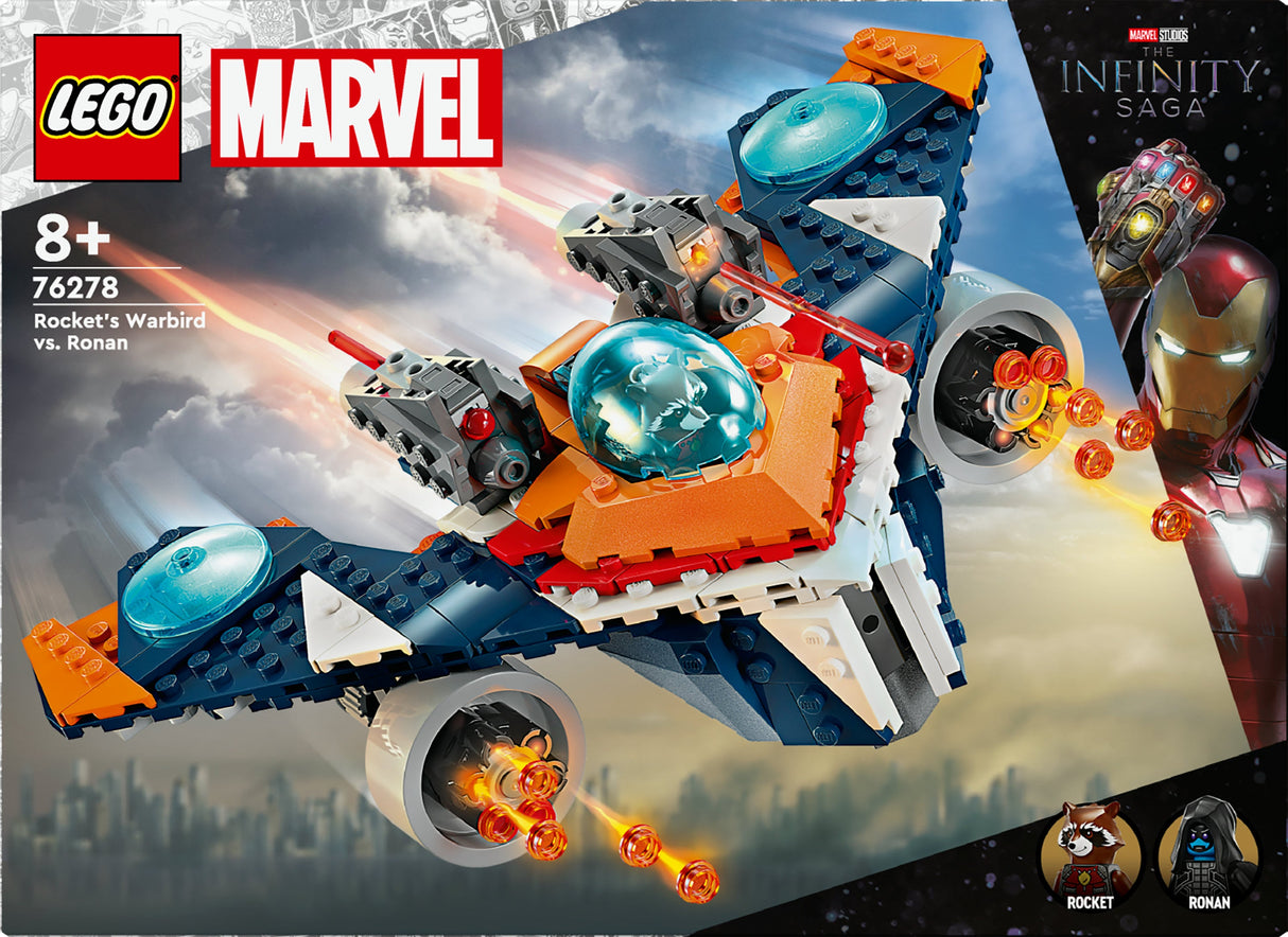 LEGO 76278 Marvel Super Heroes Rockets Spaceship Vs. Ronan, Byggleksak