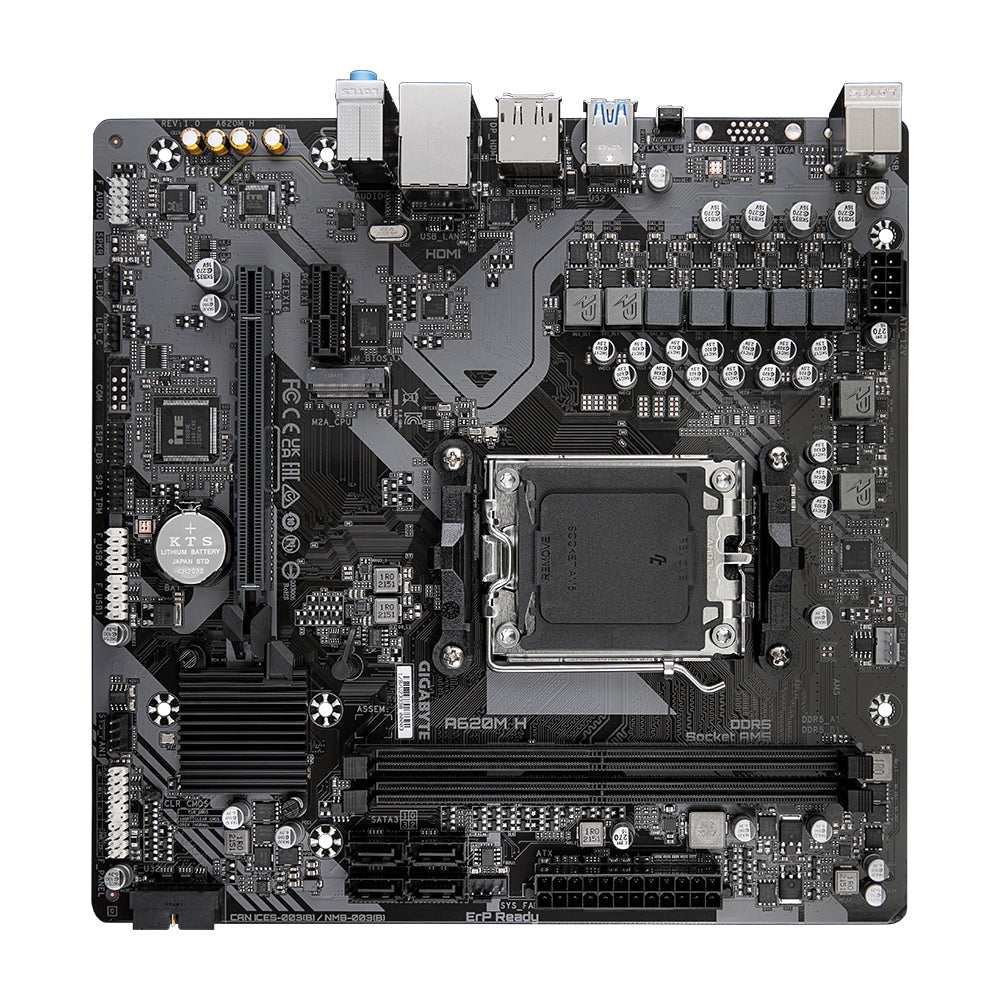 GIGABYTE A620M H - Sockel AM5 - Moderkort