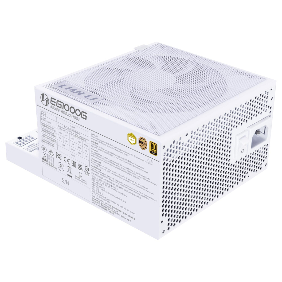 Lian Li Edge Gold 1000W White (with USB HUB) Lian Li