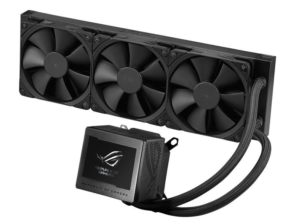 ASUS ROG RYUJIN III 360 AiO CPU Liquid Cooler w. 3.5" LCD, 3x Noctua iPPC 2000 PWM 120mm (AM5 comp.) ASUS