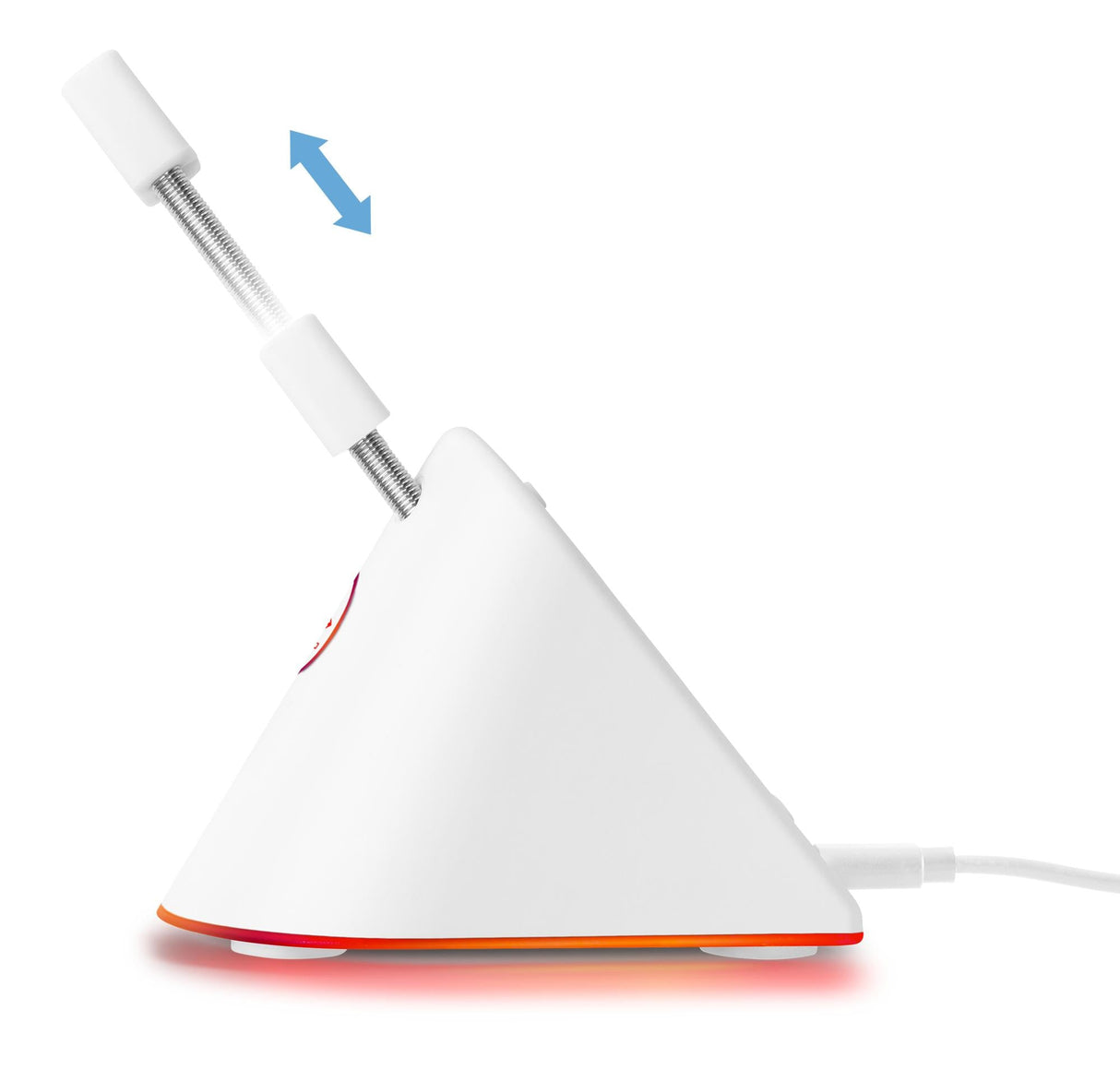 WA91 RGB Mus Bungee Med Infällbar Arm, Vit