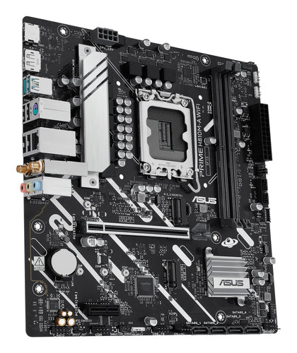 ASUS PRIME H810M-A WIFI – bundkort set skråt forfra