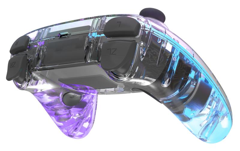 Speedlink - RAIT NX RGB Gamepad - Wireless/Wired - for PC/Android/Switch OLED/Lite, clear transparent Speedlink