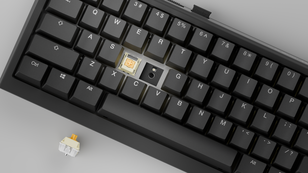 Ducky One X - Black Nordic - Mini 60% - Ducky Inductive Switch (analog) Tri-Mode (trådlös, BT, Sladd)
