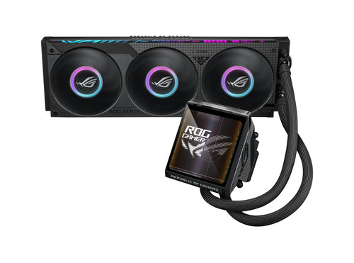 ASUS ROG Strix LC IV 360 ARGB LCD – produkt og tilbehør