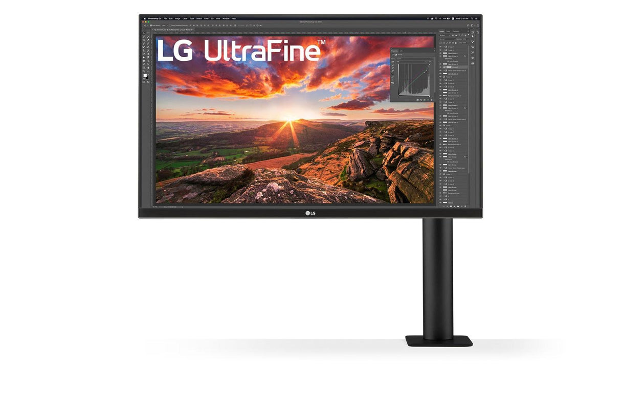 LG UltraFine Ergo 27UN880P-B 27 3840 X 2160 (4K) HDMI DisplayPort USB-C 60Hz Extend Retract Dockningsskärm