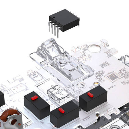 Trådlös Spelmus + Laddningsdocka Dareu A955 RGB 400-12000 DPI (vit)