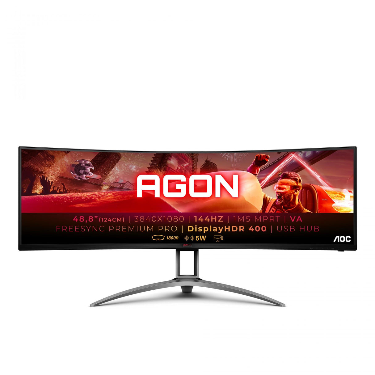 AOC Gaming AG493QCX 49 3840 X 1080 (UltraWide) HDMI DisplayPort 144Hz