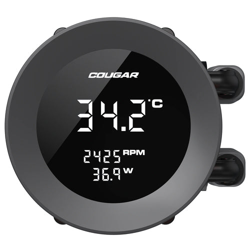 COUGAR Poseidon Vistek 240, ARGB, sort AIO-vandkøler – produktdetalje