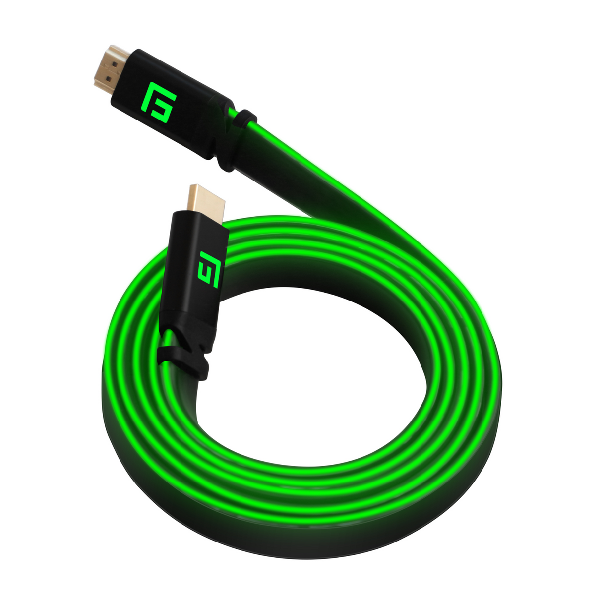 FLYTANDE GRIP 1,5 M HÖGHASTIGHET LED HDMI-KABEL V2.1 - GRÖN