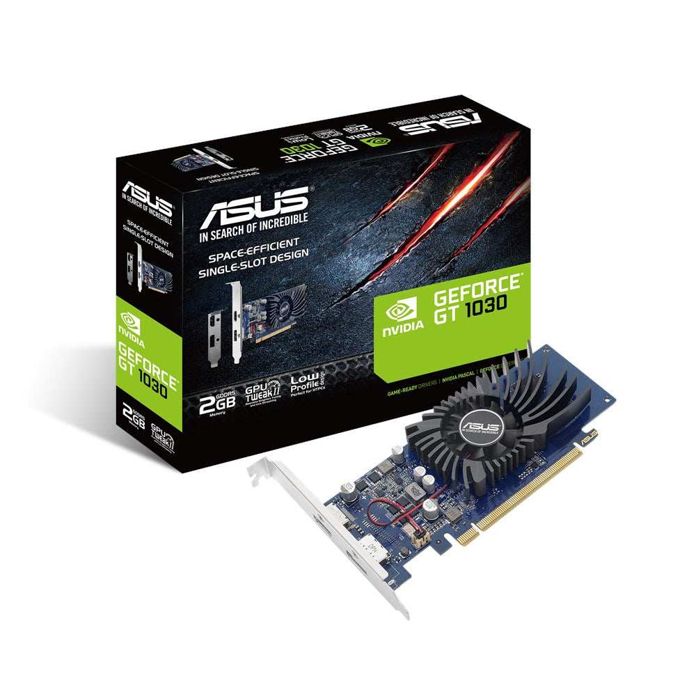 ASUS GeForce GT 1030 2GB GDDR5 (med Lågprofilfäste) (GT1030-2G-BRK)