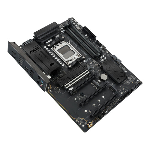 ASUS B850 MAX Gaming WiFi – bundkort set diagonalt ovenfra