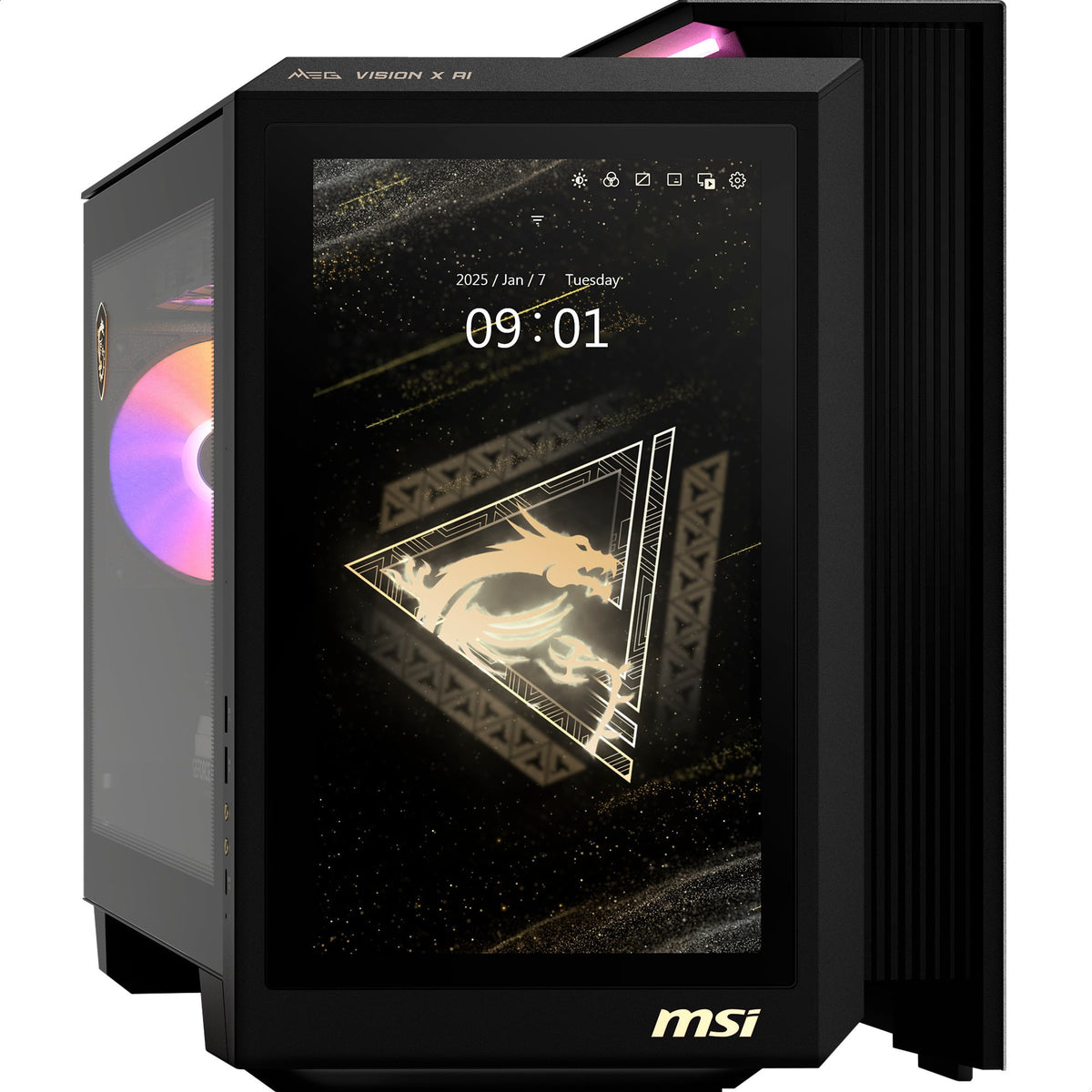 MSI MEG Vision X AI 2NVV9-285AT – Sort