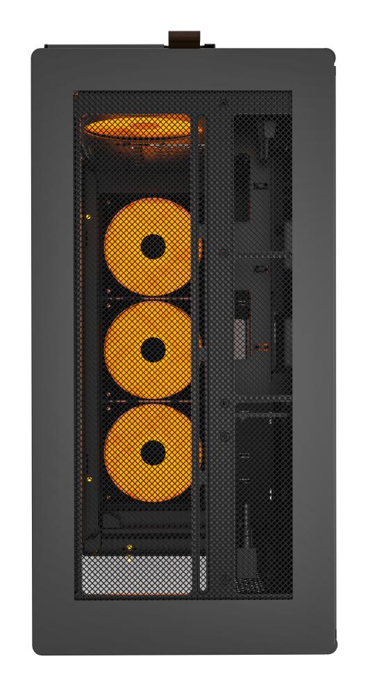 Montech HS02 PRO, ATX, Glass front, 5 Pre-installed fans - Black Telon Technology Co Ltd (Montech)