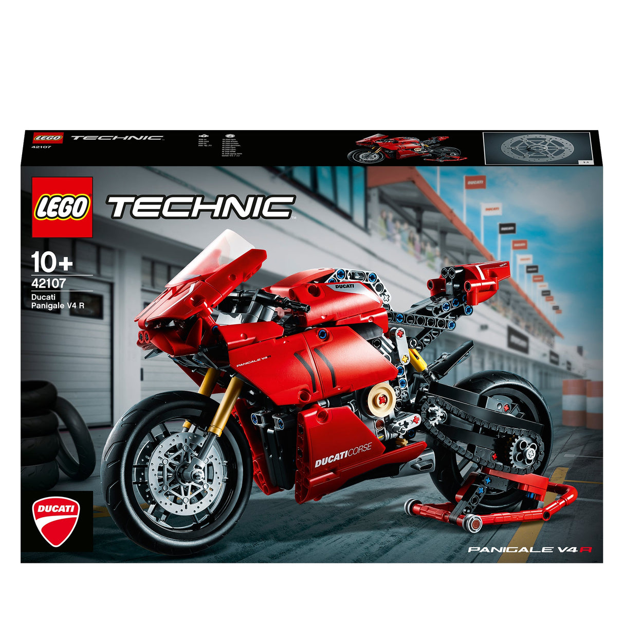 LEGO 42107 Technic Ducati Panigale V4 R, Byggleksakssaxfodral