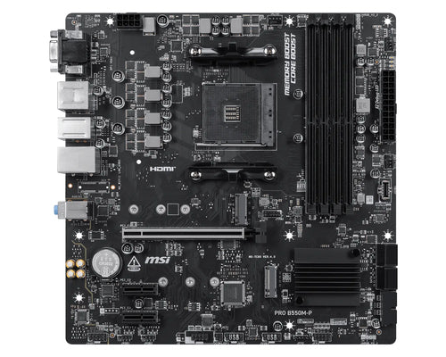 MSI PRO B550M-P – AM4 bundkort