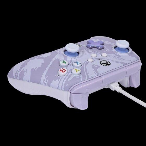 PowerA Enhanced Cabled Controller - Xbox Series X/S - Lavender Swirl