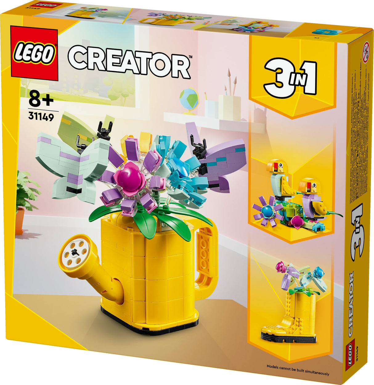 LEGO 31149 Creator 3-i-1 Vattenkanna Med Plommonbyggande Leksaksväska