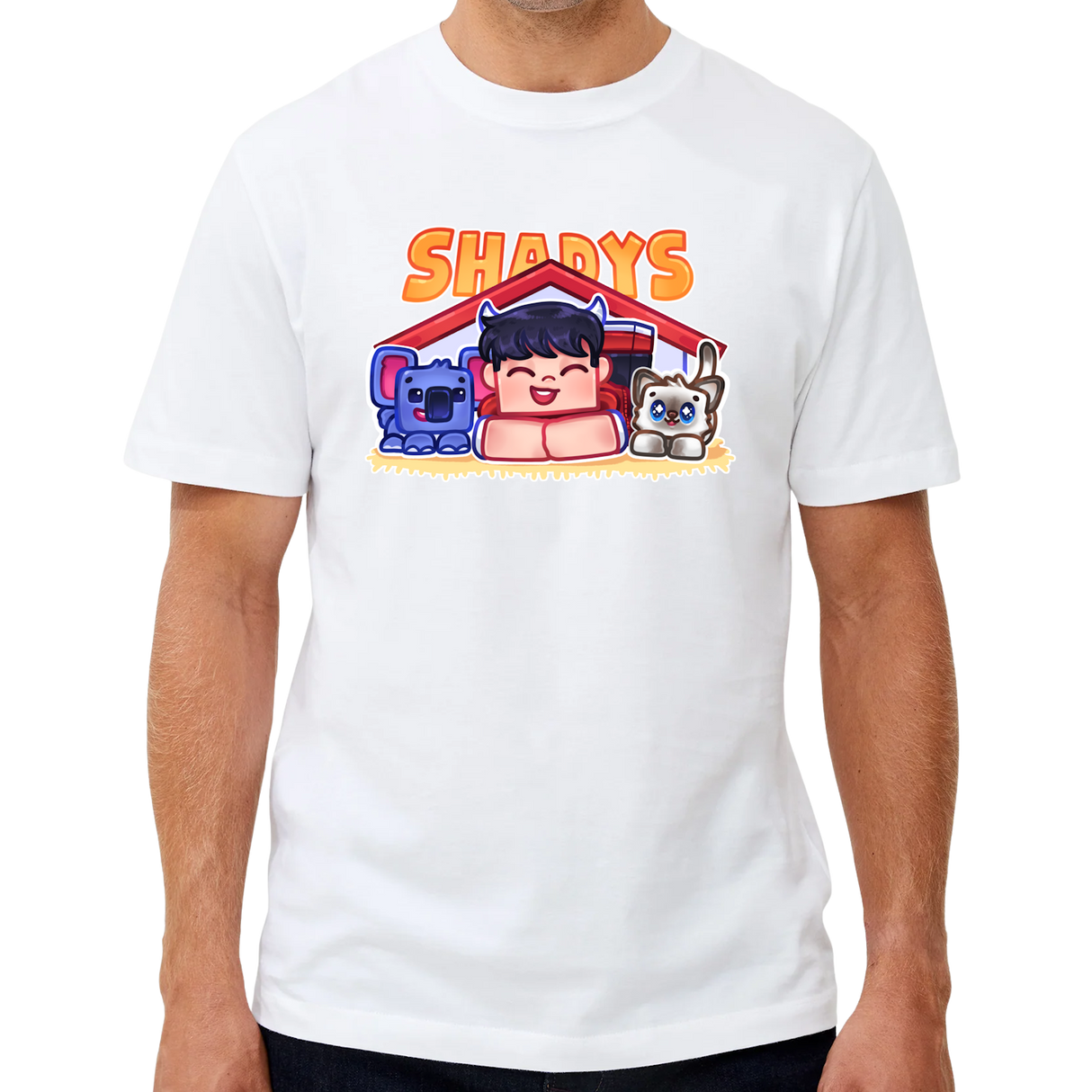 Shadys Kæledyr Tee - Hvid