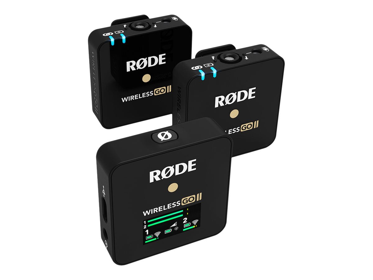 RØDE Wireless GO II Trådlöst Mikrofonsystem Trådlöst Omni-directional - Svart