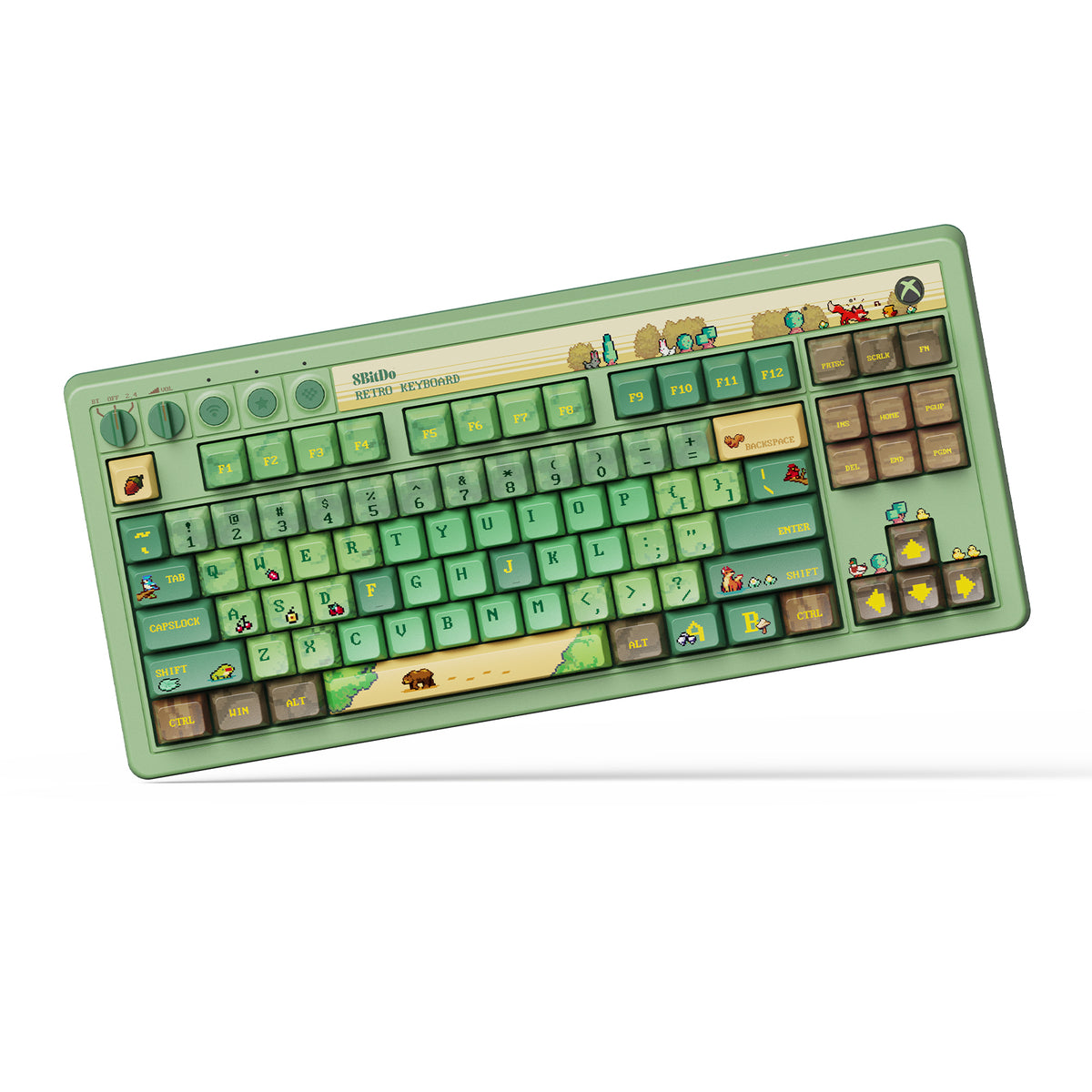 8BitDo Retro 87 mekanisk tastatur – Forest Wonder – US ANSI – produktfoto