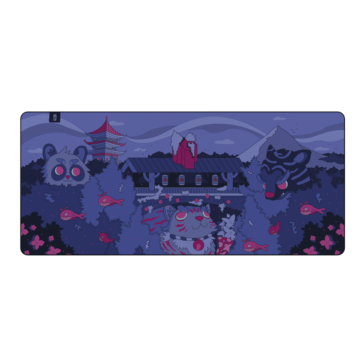 Mighty Setup - Fantasy Forest Purple Mouse Pad