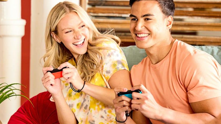 Nintendo Switch-konsol - Neonblå/Röd + Nintendo Switch Sports