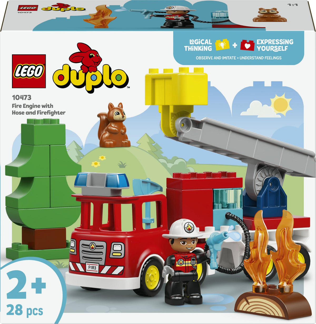 LEGO - DUPLO Town - Fire Engine with Hose and Firefighter (10473) LEGO