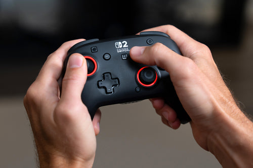 Turtle Beach Rematch Wireless – Switch-controller – Sort – controller i brug; producentillustration
