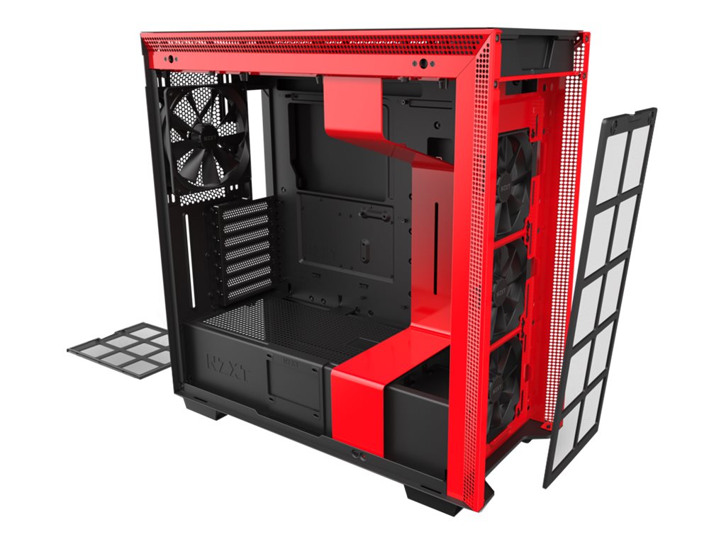 NZXT H-serien H710 Tower Extended ATX Svart Röd