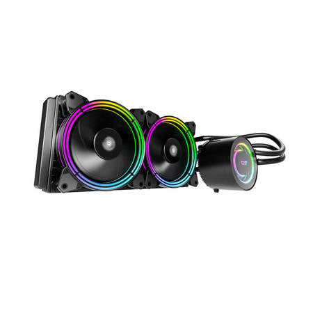 PC Vattenkylning AiO Darkflash TR240 RGB 2x 120x120 (svart)