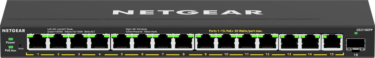 Netgear 16PT GE PLUS SWCH W/ HI-PWR POE+ Netgear International Limited