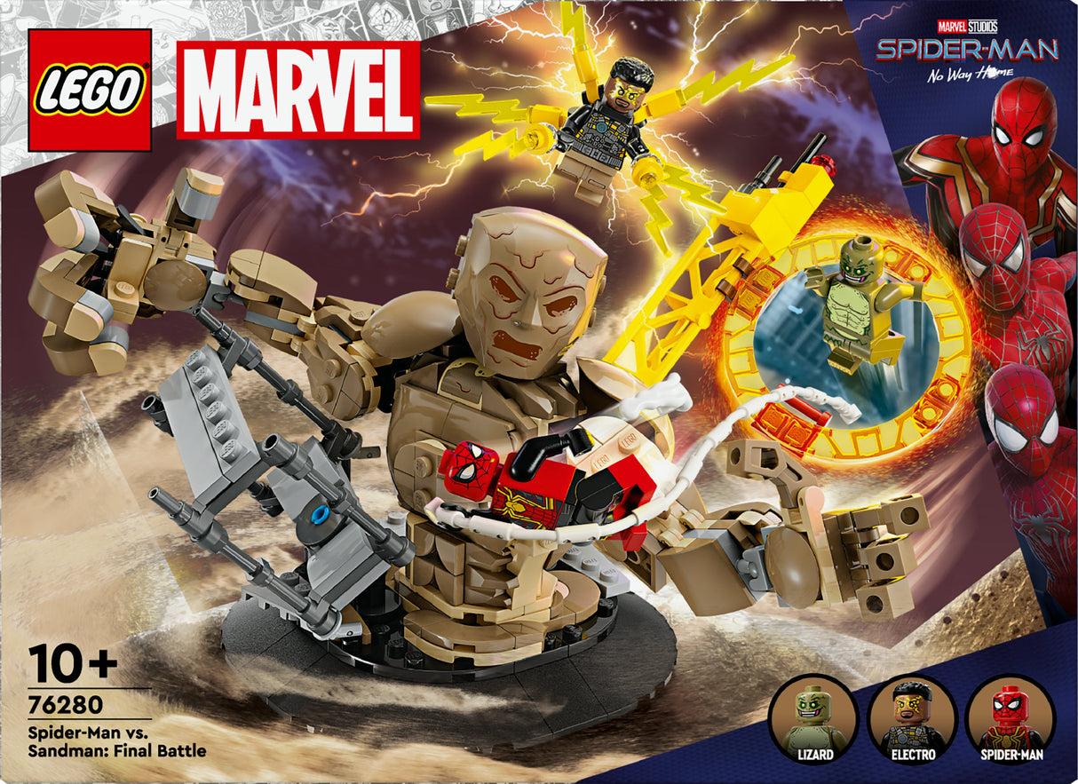 LEGO 76280 Marvel Super Heroes Spider-Man Vs. Sandman: Showdown, Building Toy