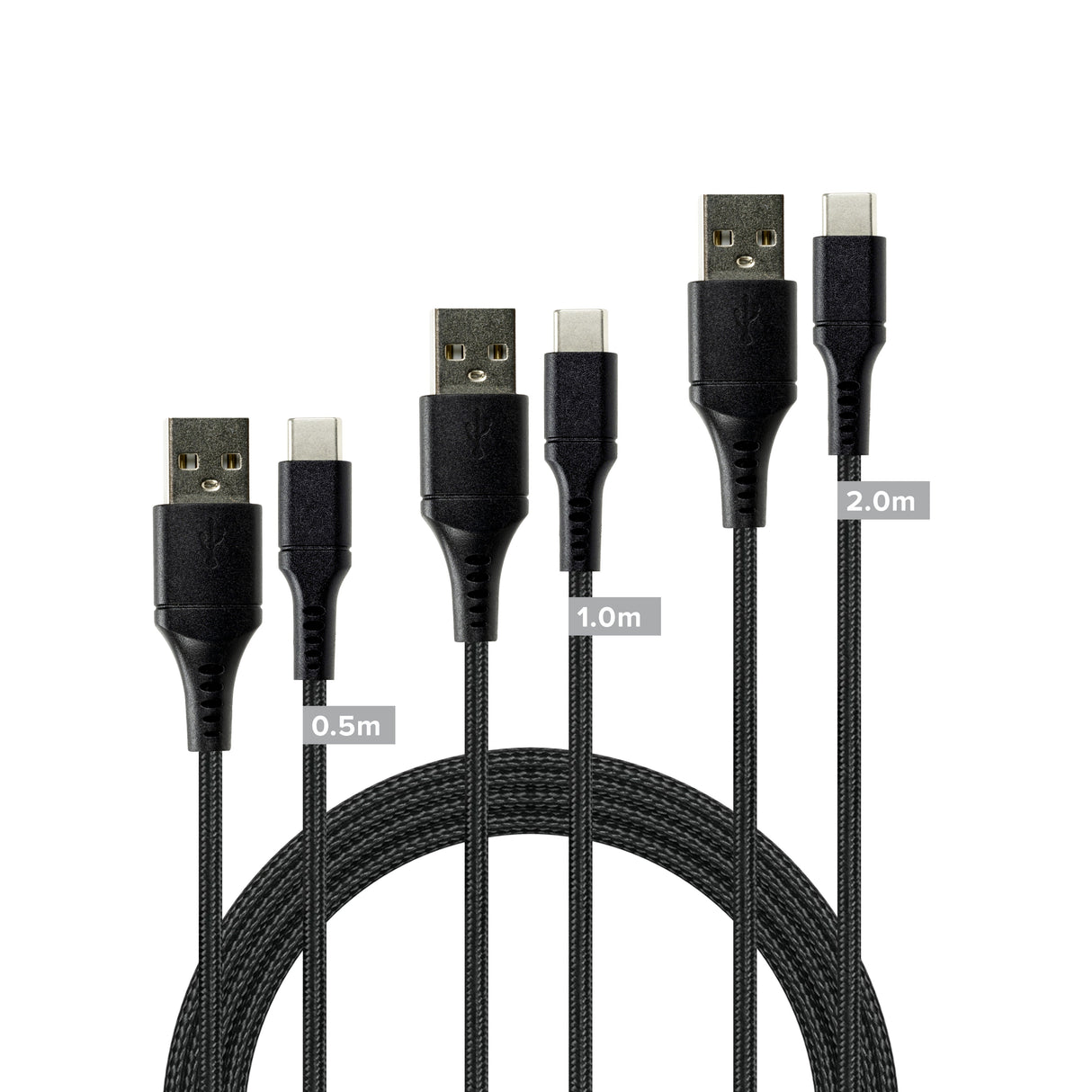 Speedlink - USB-A Till USB-C Kabelsats, Svart