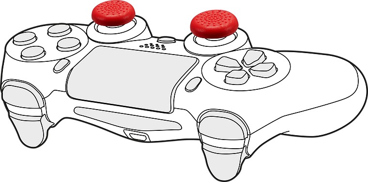 STIX Kontrollkåpsset - för PS5/PS4/Switch flerfärgad