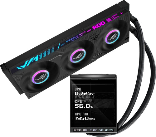 ASUS ROG Strix LC IV 360 ARGB LCD – produkt og tilbehør