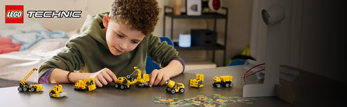 LEGO Technic 42233 – producentillustration af eksempler fra serien