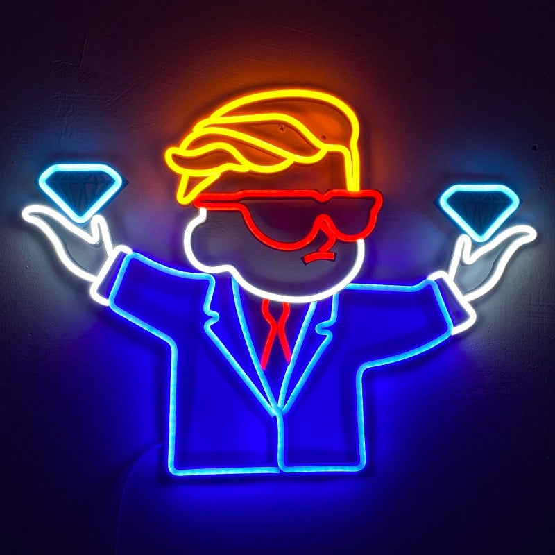 Geekd - Diamond Hands Neonlampa