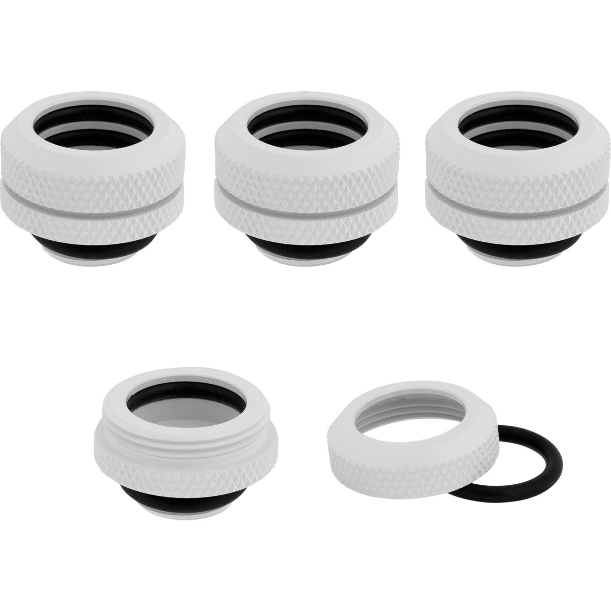 CORSAIR Hydro X Series XF Hardline Kølevæske system tilpasning 4-pack Hvid